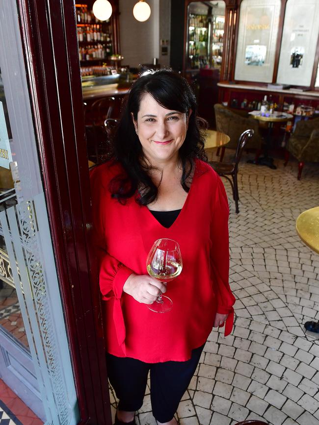 Paola Coro at Apoteca, the renamed and redesigned Apothecary 1878 on Hindley St. Photo: AAP/Mark Brake