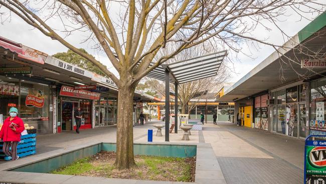 The normally bustling shops in Dallas on Thursday. Picture: Getty
