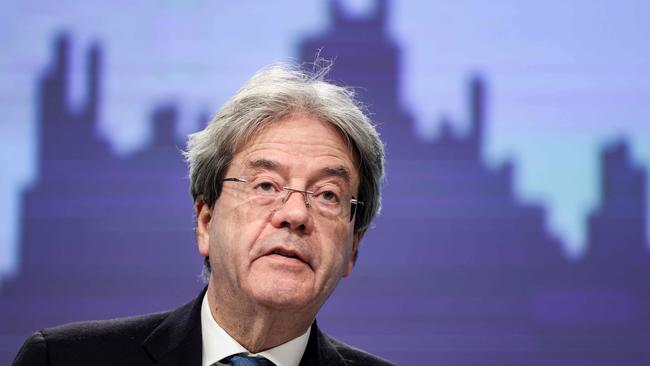 EU commissioner for 'Economy' Paolo Gentiloni. Picture: AFP