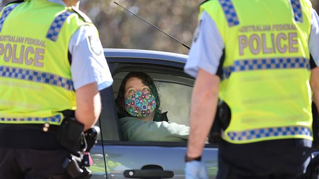 The lockdown in the ACT continues as the cases rise back up to double digits. Picture: Newswire/Gary Ramage