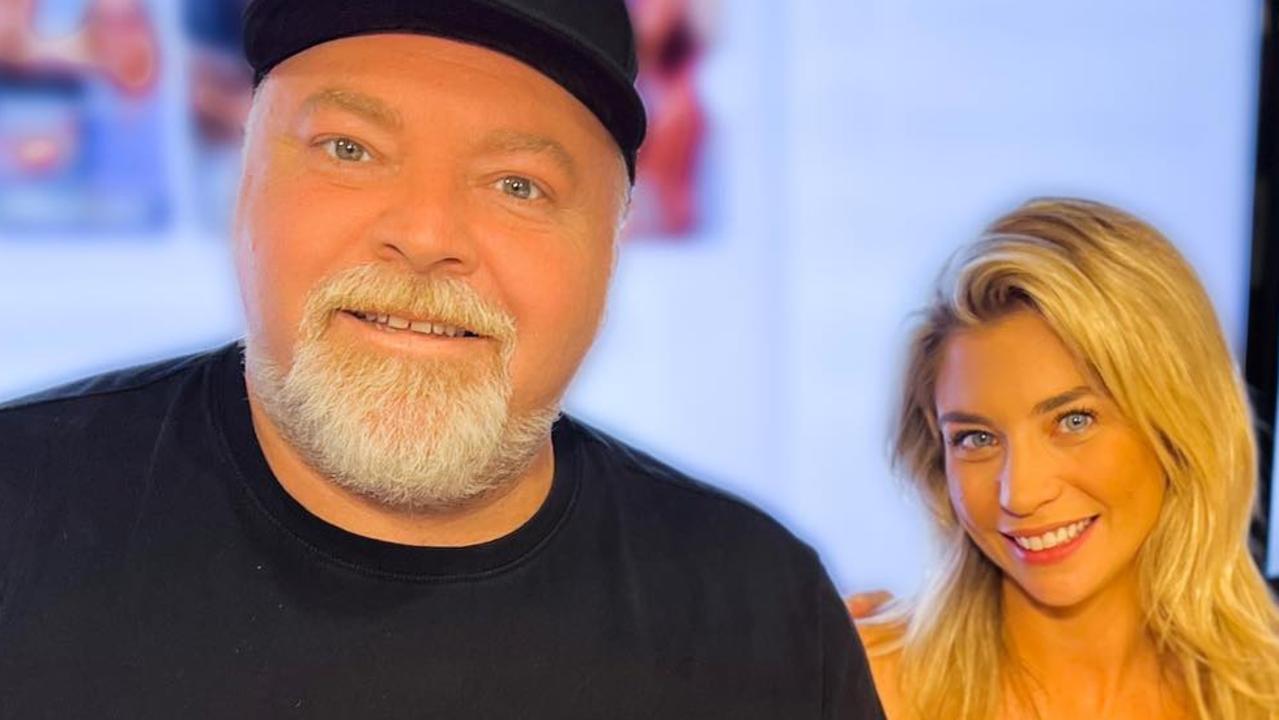 Kyle Sandilands and fiance Tegan Kynaston.