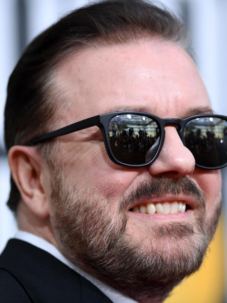 Ricky Gervais takes swipe at James Corden following NYC restaurant ban ...