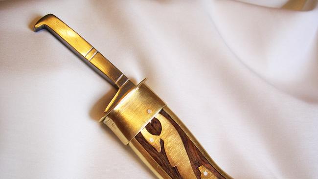 An example of a kirpan, a type of religious dagger, worn by Sikhs. Picture: Supplied