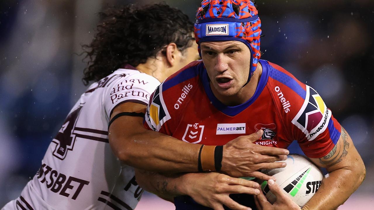 Kalyn Ponga against the Sea Eagles on Round five. Picture: Cameron Spencer/Getty Images