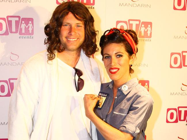 Josh and Molly Brown pose in 2010. Picture: Dilip Vishwanat/WireImage