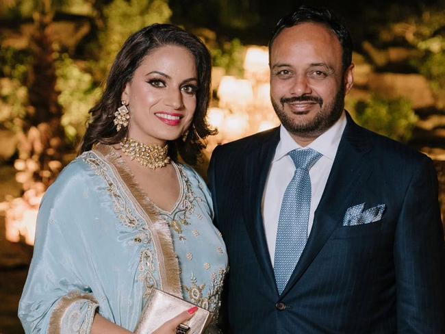 Brar and wife Samreena Grewal.