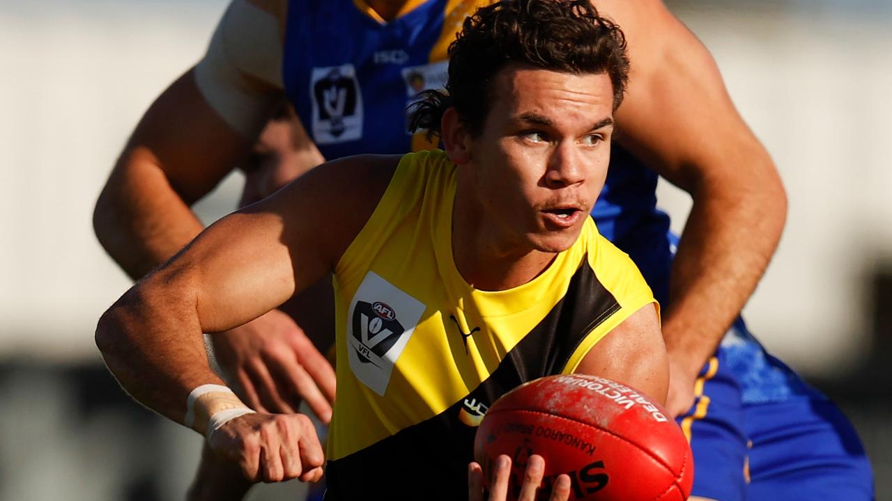 Daniel Rioli in action for Richmond in the VFL. Picture: Michael Willson/AFL Photos