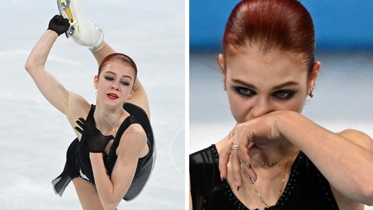 Figure skater Alexandra Trusova’s tearful 2022 Olympic silver medal outburst.