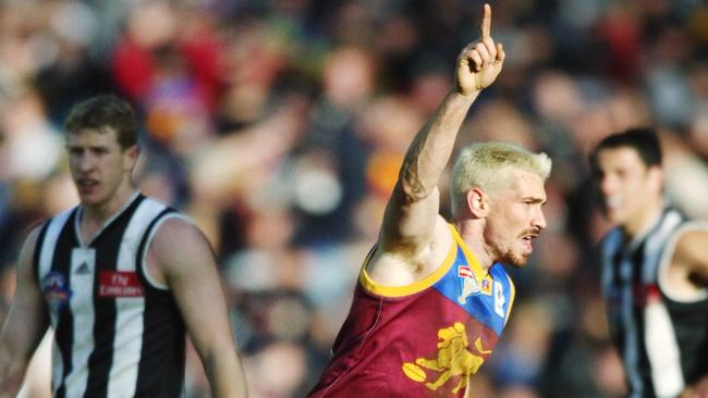 Jason Akermanis booted five goals in the 2003 grand final win over Collingwood.