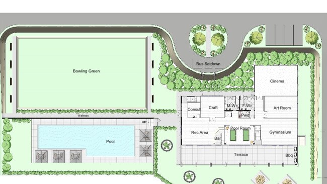 Plans for one of the communal areas for Grove Retirement, proposed for Savills Rd, Highworth.