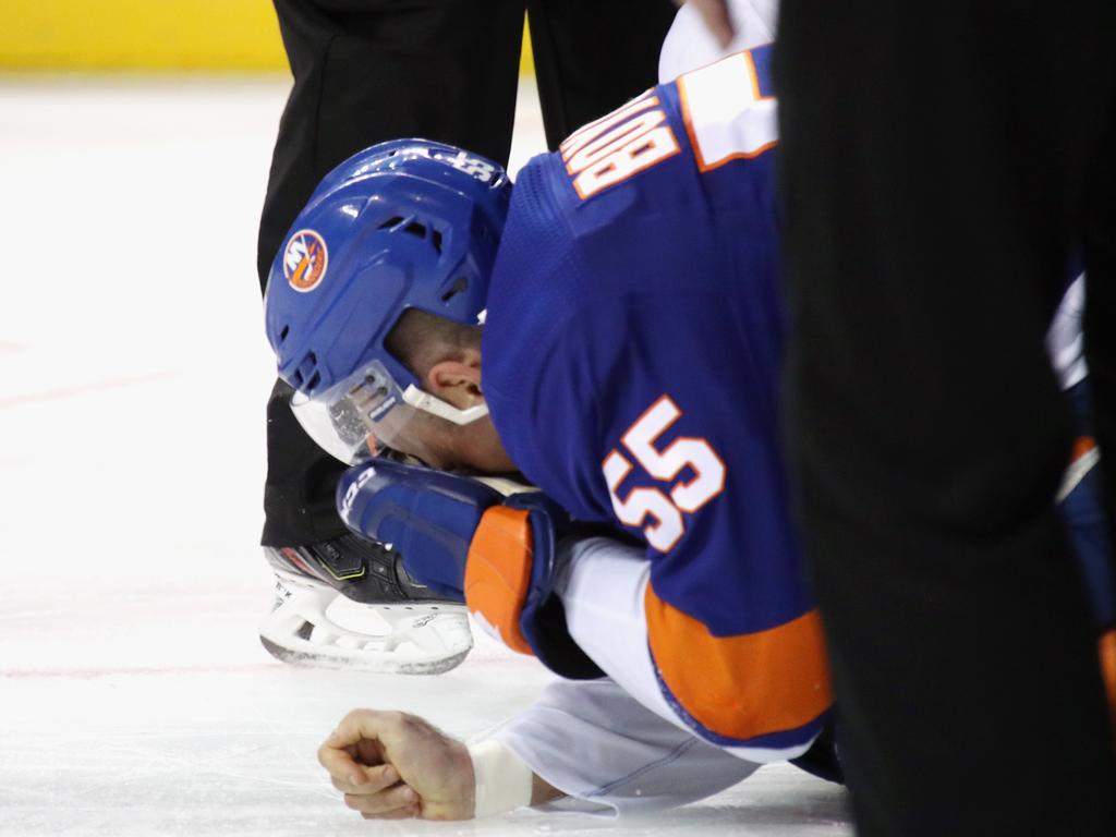 Johnny Boychuk Takes Skate to the Face in Shocking NHL Incident