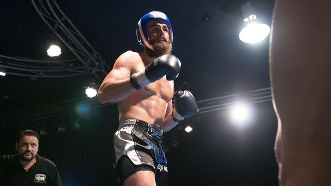 Kick boxer Charles Joyner is training for his first pro fight. Pic: Supplied