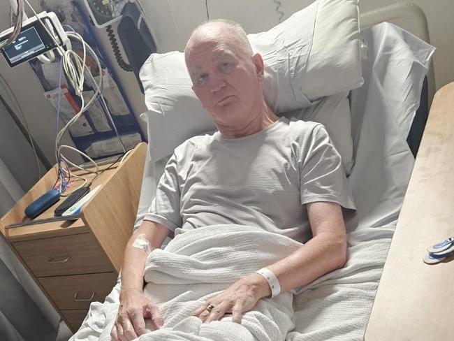 Embargoed for use by Ben Dorries. Grant Williams who runs the Stable Of Stars leasing group in star horse King Colorado recovering in hospital from a  a life-threatening stroke . Picture: Supplied