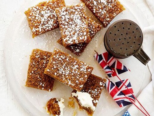 Treacle slice.