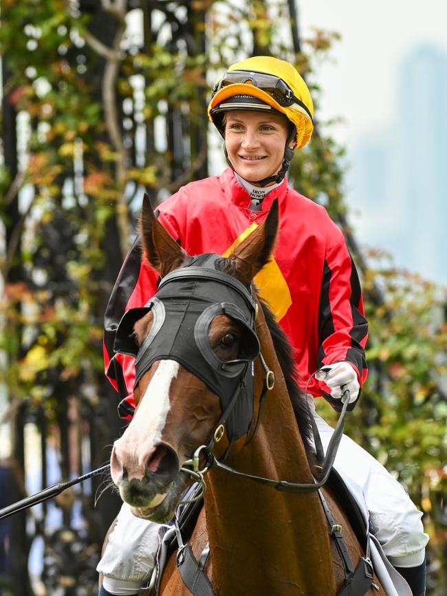 Kah says she loves the impact she can have on young riders. Picture: Vince Caligiuri/Getty Images