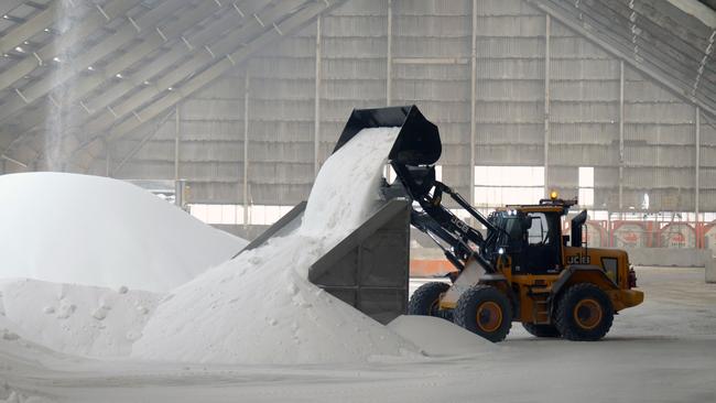 Urea pellets at a Incitec Pivot Ltd. facility on Gibson Island in Brisbane, Australia, on Thursday, Oct. 27, 2022. Incitec manufactures industrial explosives, industrial chemicals and fertilizers. Photographer: Carla Gottgens/Bloomberg