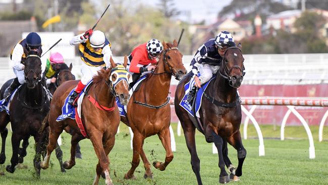 Russian Camelot asserts his authority in the feature race at Caulfield.