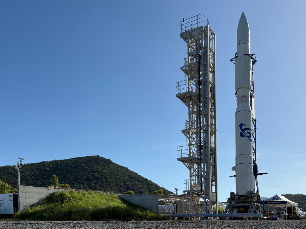Gilmour Space Technologies has set a date for the launch of its Eris rocket from a space station near the northern Queensland town of Bowen. Picture: Supplied/Gilmour Space Technologies.,