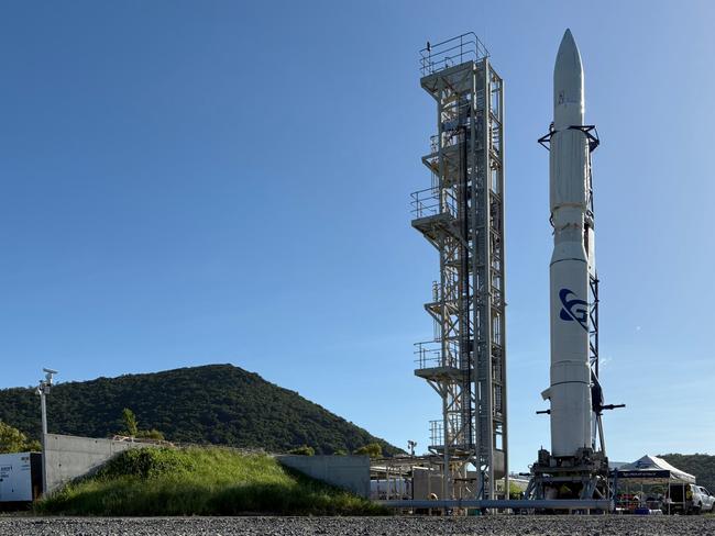 Gilmour Space Technologies has set a date for the launch of its Eris rocket from a space station near the northern Queensland town of Bowen. Picture: Supplied/Gilmour Space Technologies.,