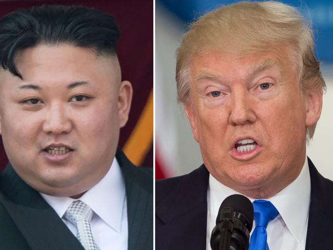 North Korean leader Kim Jong-un and US President Donald Trump. Picture: AFP