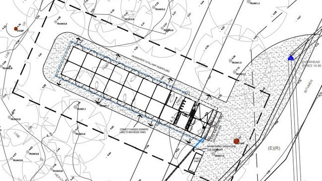 Plans showcase the size and location of the proposed stables.