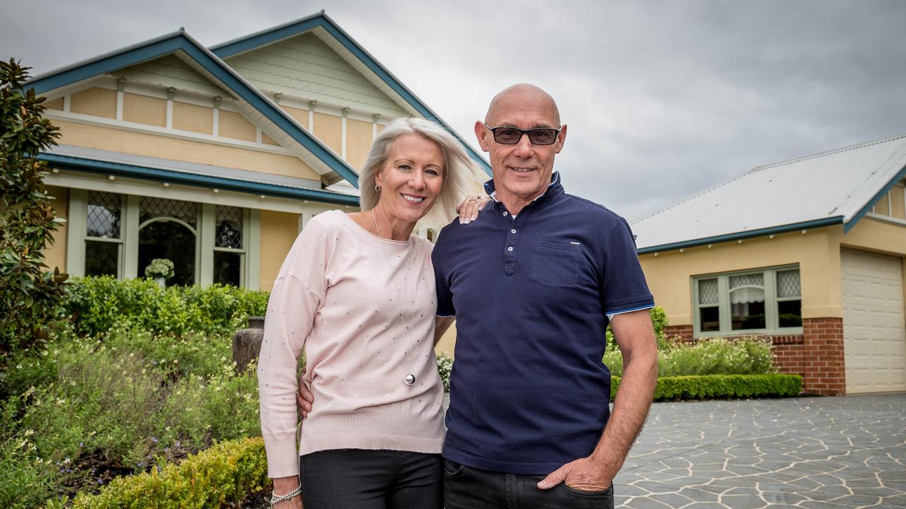 Former Olympian Anne Cross and her husband Terry have just sold their Wyndham Vale home for top dollar and used the profit to buy into a more expensive neighbourhood in Werribee South. Picture: Jake Nowakowski