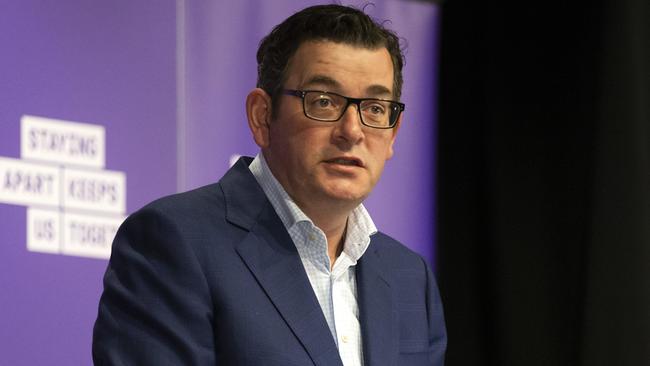 Victorian Premier Daniel Andrews has defended the stage 4 curfew. Picture: NCA NewsWire / Sarah Matray