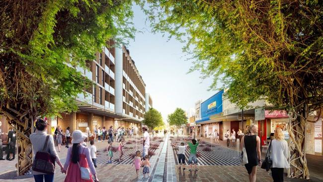 An artist impression of the proposed Eastwood Shopping Centre.