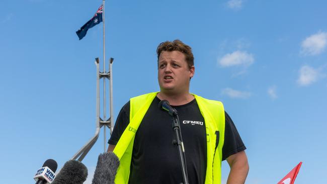 CFMEU national secretary Zach Smith. Picture: NCA NewsWire / Gary Ramage