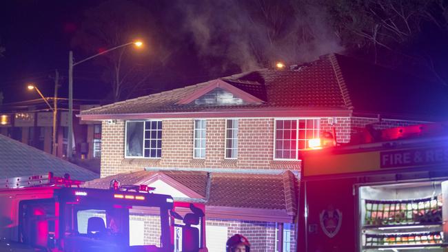 The fire damaged much of the second storey. Picture: Dean Asher