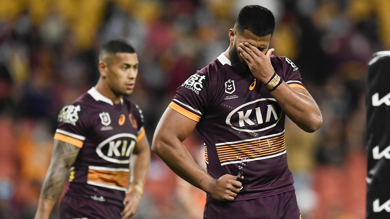 Payne Haas hates losing at Suncorp Stadium. Picture: Albert Perez/Getty