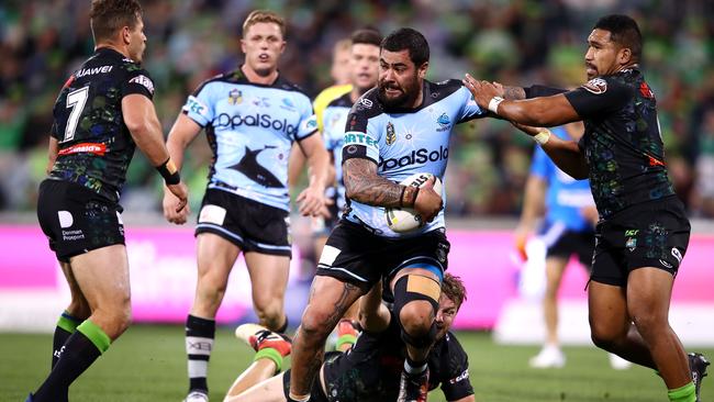 Andrew Fifita terrorised Canberra in a man-of-the-match performance.