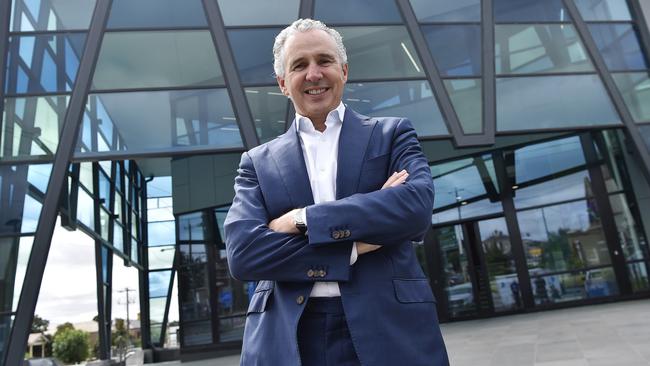 Telstra CEO Andy Penn is leading a vaccine drive. Picture: Alan Barber