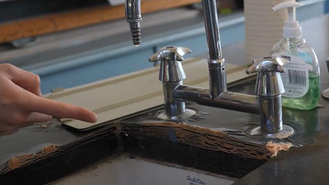 A sink students are forced to use.