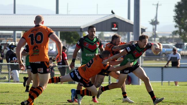 Luke Pietzner for Sarina Crocs in the A-Grade grand final against Wests Tigers at JRL Football Field 5, Mackay. Picture: Facebook