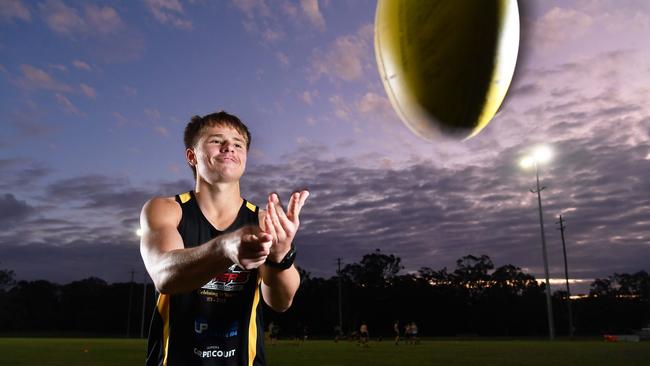 Sunshine Coast Aussie rules talent Harry Ronchi. Picture: Patrick Woods.