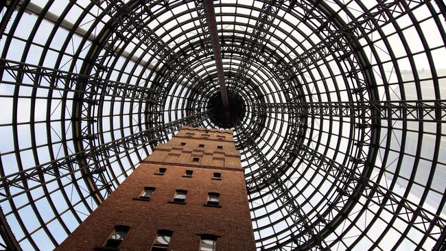 Police have stormed Melbourne Central insearch for a man with a knife.