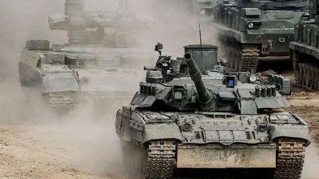 The tank has an arsenal of grenade launchers, anti-tank systems and small arms. Picture: Getty