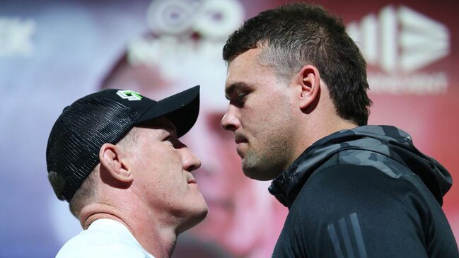 Paul Gallen accused Darcy Lussick of taking the fight solely for a payday. Picture: No Limit Boxing/Brett Costello