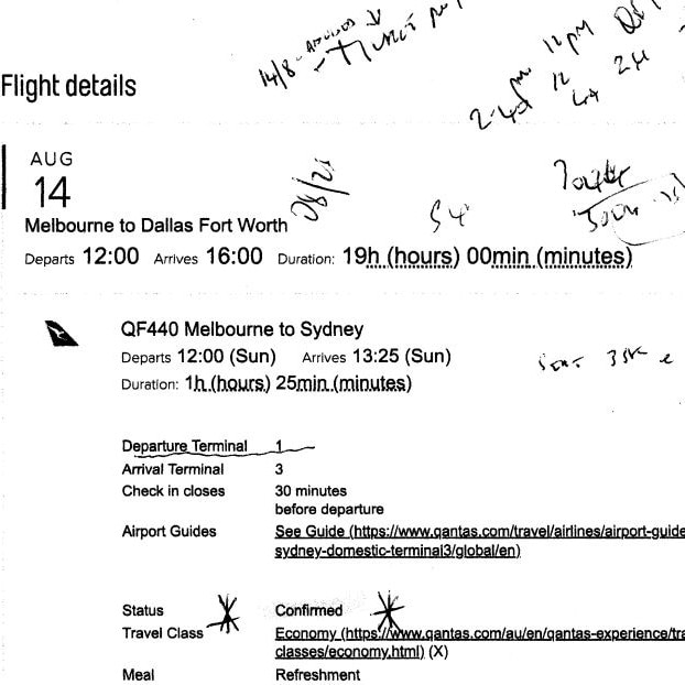 He received a confirmation regarding his booking and said he was never told about any problems prior to arriving at the check-in counter.