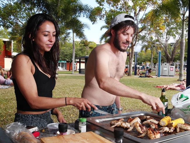 Queensland Premier Annastacia Palaszczuk has announced that Queensland's borders will close to all New South Wales and Australian Capital Territory residents from 1am on Saturday. Alejandra Diaz and her boyfriend Hugo Khlat have lived in Melbourne for 5 years, but decided to move to New South Wales during the first lockdown period. They moved to Cairns two weeks ago and intend to stay living here until all restrictions in Melbourne are eased. PICTURE: BRENDAN RADKE