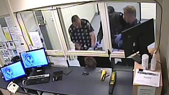 Nathan Cross’ head struck the charging counter of the Victor Harbor Police Station.