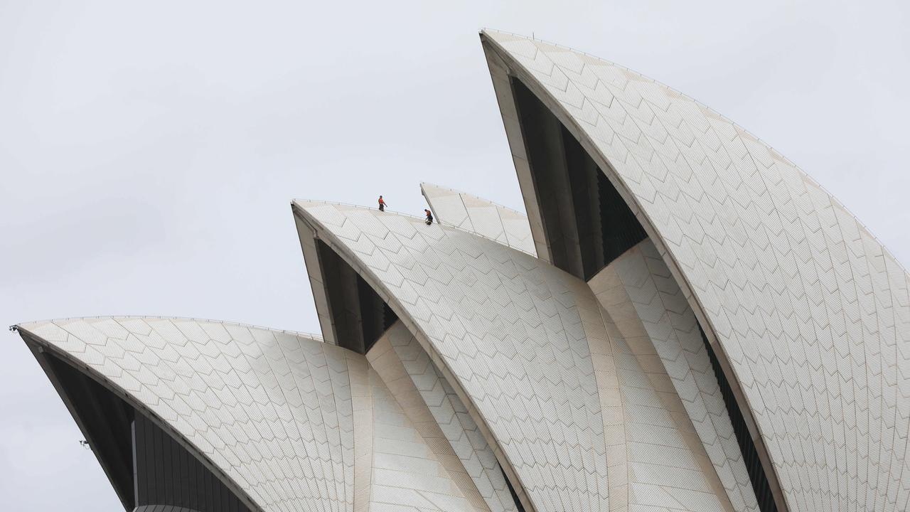 The giant sails on the Sydney Opera House. Picture: NCA NewsWire/Damian Shaw
