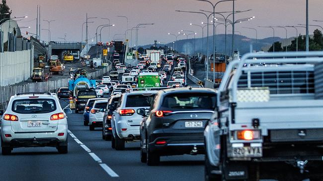 Generic M1 Pacific Motorway traffic leaving Brisbane towards the Gold Coast.Picture: Nigel Hallett