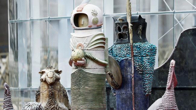 An astronaut figurine stands among the nativity scene display at the Vatican. Picture: Reuters