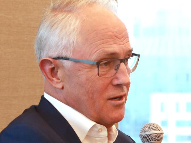 5/2/20: Malcolm Turnbull and Lucy Turnbull speaking on how new technologies, renewables and transitioning to a carbon neutral economy will transform NSW and the nation. John Feder/The Australian.