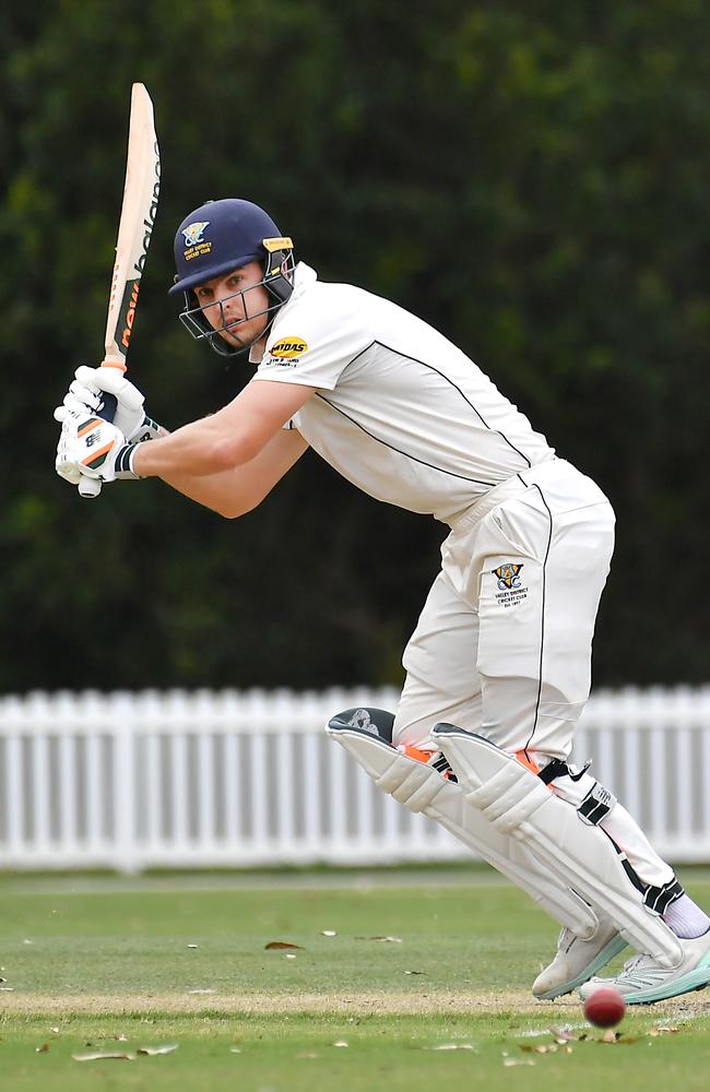 Valley batsman Jack Wildermuth University Vs Valley Saturday December 3, 2022. Picture, John Gass