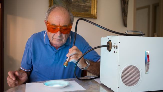 Physicist Milutin Stoilovic was part of the team that developed what is now known as the Polilight. Picture: AFP