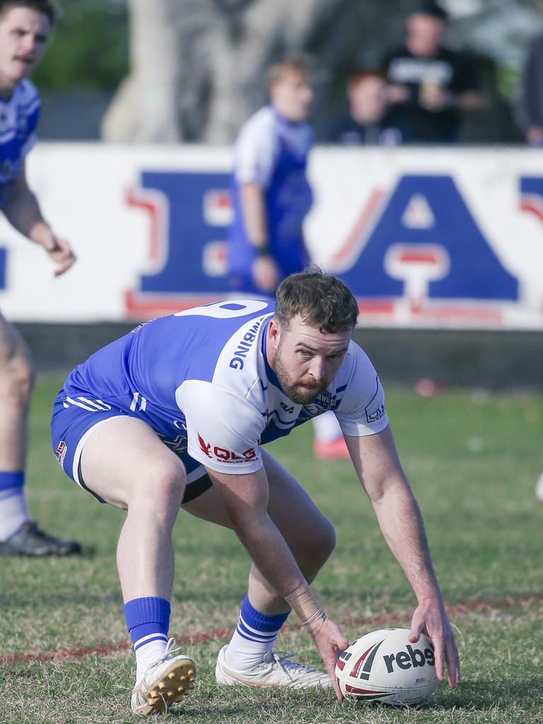 TugunÃ&#149;s Kobi Annand in the A-grade fixture between Runaway Bay and Tugun at the Kevin Bycroft fields. Picture: Glenn Campbell