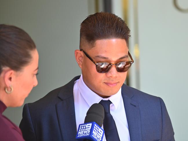 Angelo Dellosa had several serious charges dropped on Thursday however pleaded guilty to misconduct in public office. Picture: NCA NewsWire/Steven Saphore.